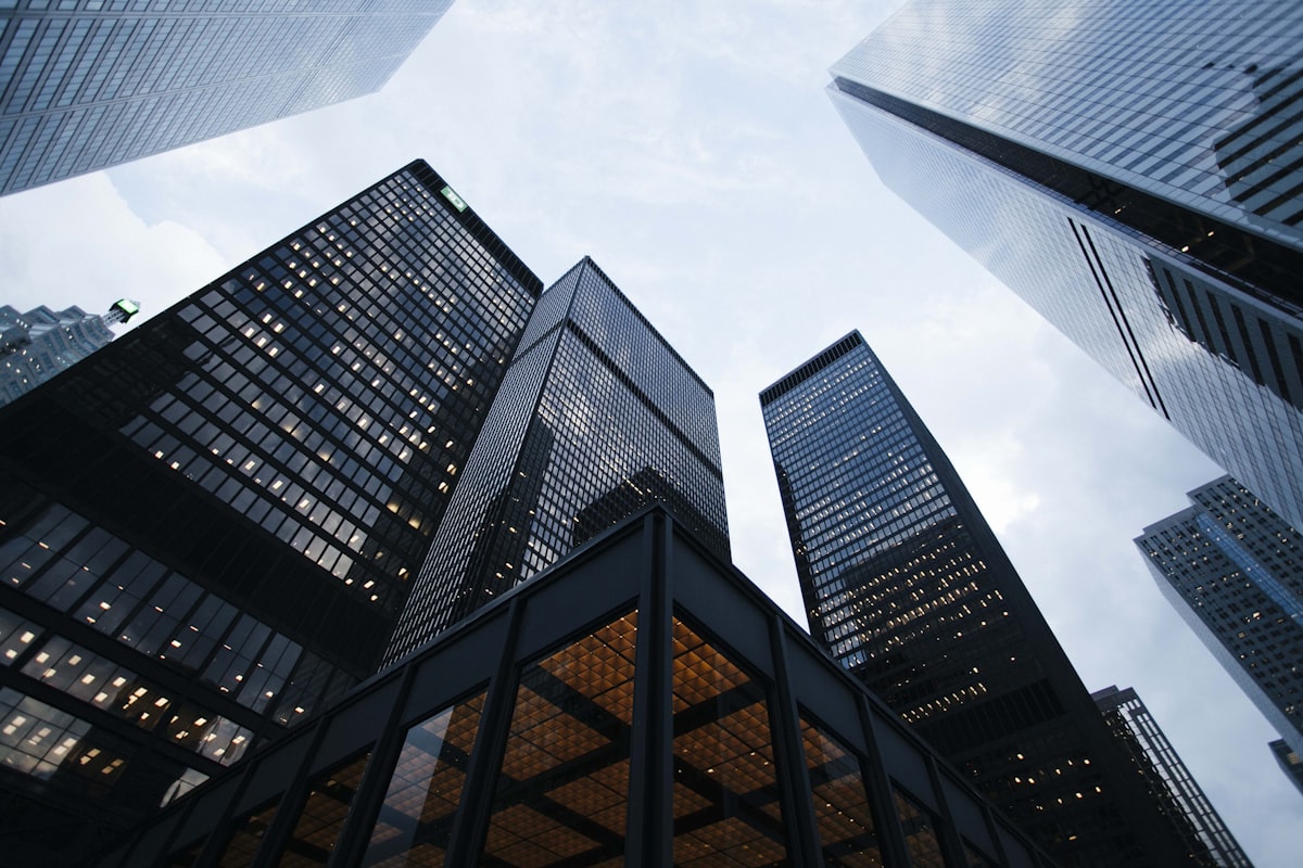 Modern office building representing professional financial services
